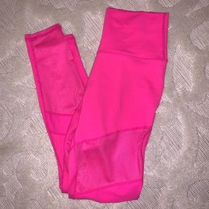 Fabletics “PowerHold” Bright Pink Leggings
